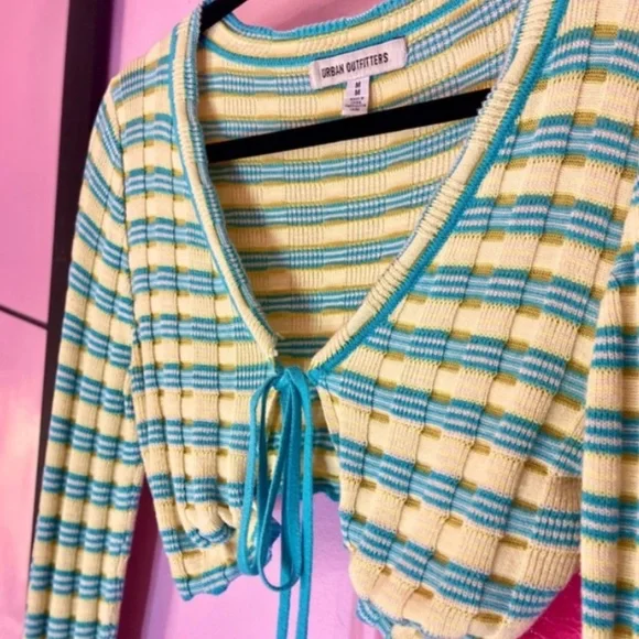 Urban Outfitters Y2K Style Fall Shrug Long Sleeve Knit Sweater Women’s Medium - Picture 4 of 6